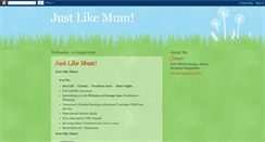 Desktop Screenshot of justlikemum.blogspot.com