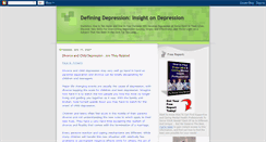 Desktop Screenshot of definingdepression.blogspot.com