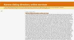 Desktop Screenshot of aarensdatingdirectoryonlineservic.blogspot.com