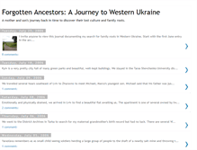 Tablet Screenshot of forgottenancestors.blogspot.com