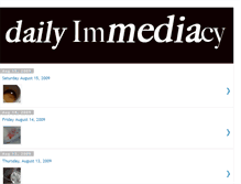 Tablet Screenshot of dailyimmediacy.blogspot.com