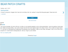 Tablet Screenshot of bearpatchcrafts.blogspot.com