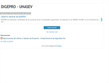 Tablet Screenshot of digepro-unasev.blogspot.com