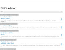 Tablet Screenshot of casino-advisor.blogspot.com