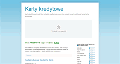 Desktop Screenshot of dobra-karta-kredytowa.blogspot.com