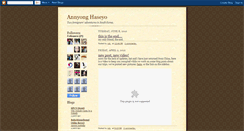 Desktop Screenshot of annyong-haseyo.blogspot.com