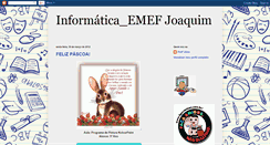 Desktop Screenshot of infoescolajoaquim.blogspot.com