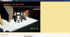 Desktop Screenshot of bostonterrierchat.blogspot.com