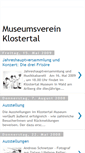 Mobile Screenshot of museumsverein-klostertal.blogspot.com