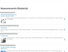 Tablet Screenshot of museumsverein-klostertal.blogspot.com