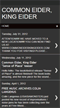 Mobile Screenshot of commoneiderkingeider.blogspot.com