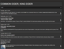 Tablet Screenshot of commoneiderkingeider.blogspot.com