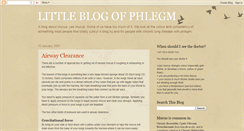 Desktop Screenshot of littleblogofphlegm.blogspot.com