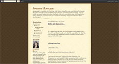 Desktop Screenshot of journeyblossoms.blogspot.com