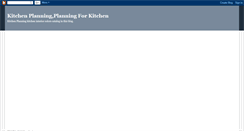 Desktop Screenshot of kitchenplannings.blogspot.com