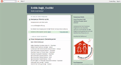 Desktop Screenshot of evlilikdegilevcilik.blogspot.com