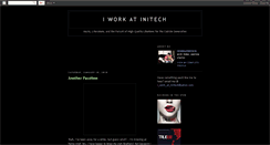 Desktop Screenshot of iworkatinitech.blogspot.com