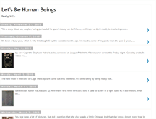 Tablet Screenshot of letsbehumanbeings.blogspot.com