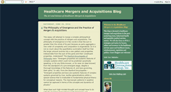 Desktop Screenshot of healthcaretransactionsgroup.blogspot.com