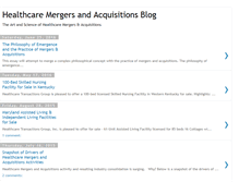 Tablet Screenshot of healthcaretransactionsgroup.blogspot.com