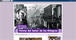 Desktop Screenshot of himnodelsenordelosmilagros.blogspot.com