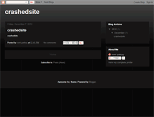 Tablet Screenshot of crashedsite.blogspot.com