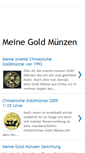 Mobile Screenshot of meinegoldmuenzen.blogspot.com