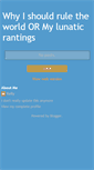 Mobile Screenshot of lunaticranting.blogspot.com