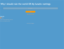 Tablet Screenshot of lunaticranting.blogspot.com