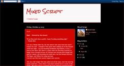 Desktop Screenshot of mixedscript.blogspot.com