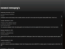 Tablet Screenshot of newestmmorpgs.blogspot.com