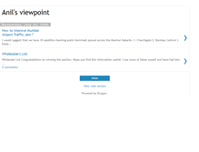 Tablet Screenshot of anilviewpoint.blogspot.com
