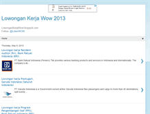 Tablet Screenshot of lowongankerjawow.blogspot.com