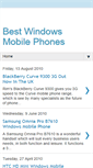 Mobile Screenshot of bestwindowsmobilephones.blogspot.com