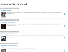 Tablet Screenshot of naturalmentelaverdad.blogspot.com