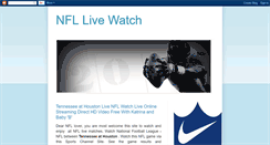 Desktop Screenshot of nfllivewatch.blogspot.com