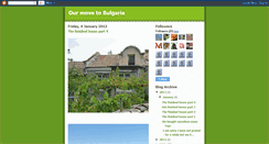 Desktop Screenshot of englandtobulgaria.blogspot.com