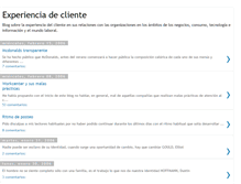 Tablet Screenshot of experienciadecliente.blogspot.com