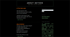 Desktop Screenshot of aboutmethod.blogspot.com