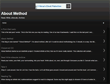 Tablet Screenshot of aboutmethod.blogspot.com