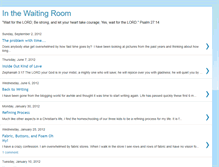 Tablet Screenshot of inthewaitroom.blogspot.com