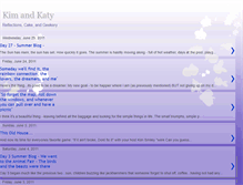 Tablet Screenshot of kimandkaty.blogspot.com