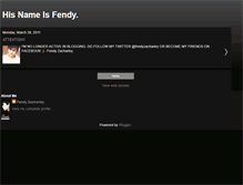 Tablet Screenshot of hisnameisfendy.blogspot.com