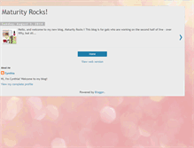 Tablet Screenshot of maturityrocks.blogspot.com