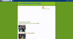 Desktop Screenshot of live-24cricket-tv.blogspot.com