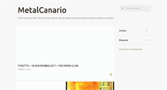 Desktop Screenshot of metalcanariooficial.blogspot.com