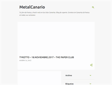 Tablet Screenshot of metalcanariooficial.blogspot.com