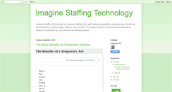 Desktop Screenshot of imaginestaffing.blogspot.com