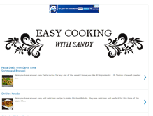 Tablet Screenshot of easycookingwithsandyb.blogspot.com