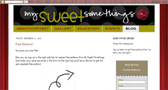 Desktop Screenshot of mysweetsomethings.blogspot.com